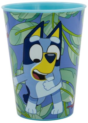 Copo Plástico Micro Bluey Leaves 260Ml (pode ir ao Microondas)