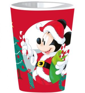 Copo Plástico Natal Minnie-Mickey Disney 260Ml