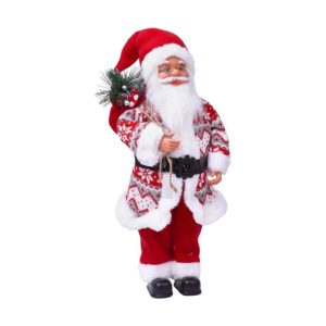 Pai Natal Vermelho Decorativo 20x18x45Cm