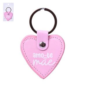 Porta Chaves Coração Amo-te Mãe 5.5x8Cm