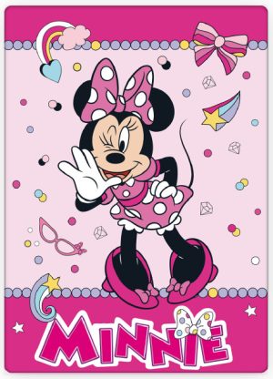 Manta Polar Minnie Funny Disney 100x140Cm 100% poliester