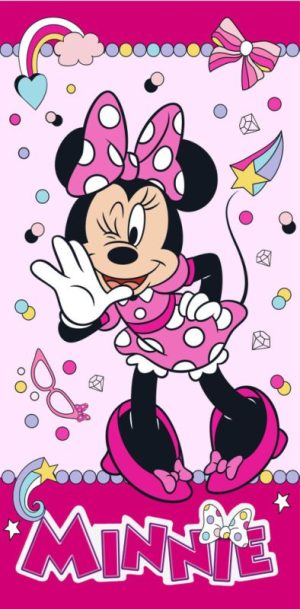 Toalha Praia-Banho Minnie Funny 70x140Cm Disney 100% Algodão