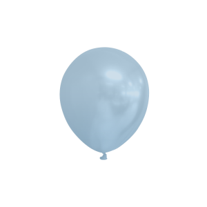 Saco 100 Balões Latéx Metalizados Perolados 5'' (12,5cm) - Light Blue