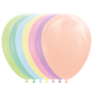 Saco 100 Balões Latéx 12'' (30cm) Mix Macarons