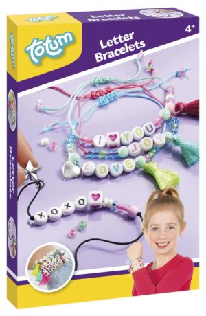 Conj. Missangas Letter Bracelets Totum 13x19Cm