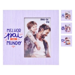 Moldura Madeira 10x15Cm Pai 20x20x1Cm