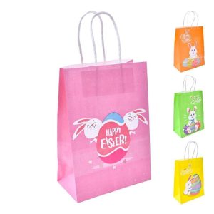 Saco Papel Páscoa mini 21x15x8Cm