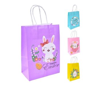 Saco Papel Páscoa mini 21x15x8Cm