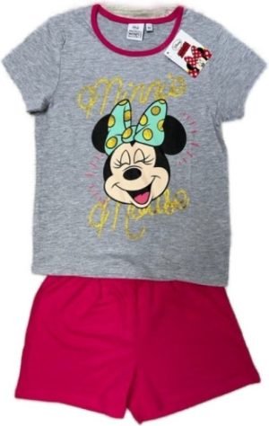 Pijama Curto de Menina Primavera-Verão Minnie Laugh Glitter