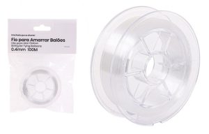 Fio de Nylon (Pesca) Transparente 0.4mmx100Mt