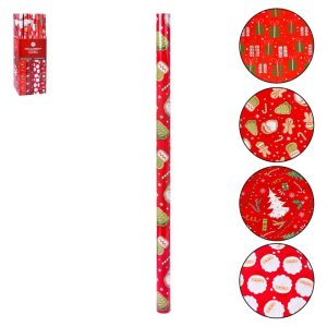 Rolo de Papel Embrulho Natal 0,7x5Mt