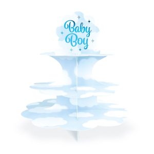 Suporte para Cupcakes Nuvens Baby - Baby Boy