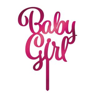 Topper Acrílico Baby - Baby Girl