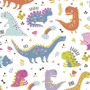 Conj. 20 Guardanapos Papel Dinossauros Funny 33x33Cm