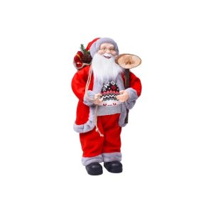 Pai Natal Vermelho Decorativo Merry Christmas 18x12x30Cm
