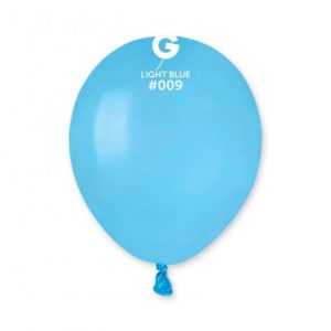 Saco 100 Balões Latéx 5'' (12cm) GEMAR - light blue #009