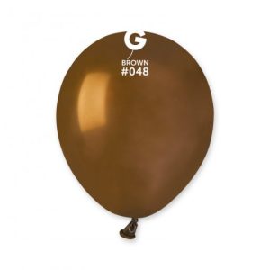Saco 100 Balões Latéx 5'' (12cm) GEMAR - brown #048