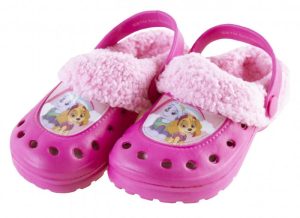 Crocs Inverno (com Pelinho) Rosa Choque Patrulha Pata Skye