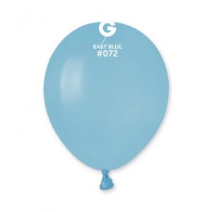 Saco 100 Balões Latéx 5'' (12cm) GEMAR - baby blue #072
