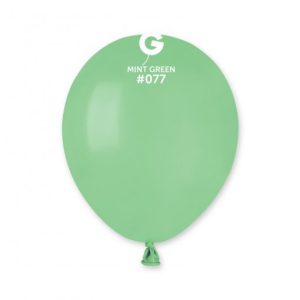 Saco 100 Balões Latéx 5'' (12cm) GEMAR - mint green #077