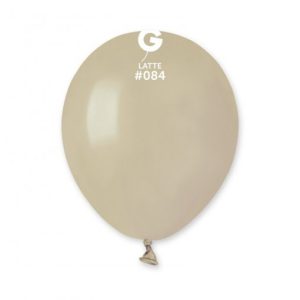 Saco 100 Balões Latéx 5'' (12cm) GEMAR - latte #084