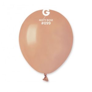 Saco 100 Balões Latéx 5'' (12cm) GEMAR - Misty rose #099