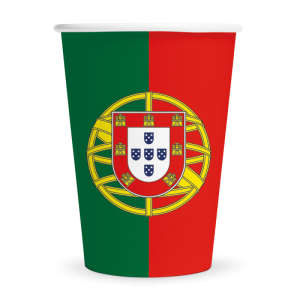 Blister 8 Copos Papel Portugal 210Ml