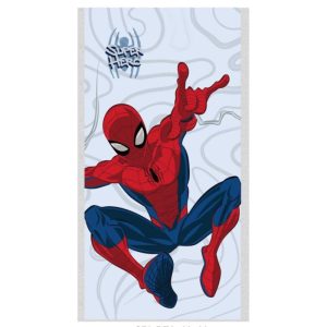 Toalha Praia-Banho Spiderman Superhero Swing 70x140Cm (Secagem Rápida)