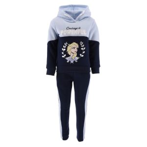Fato de Treino de Menina Frozen Powerful Blue com Carapuço