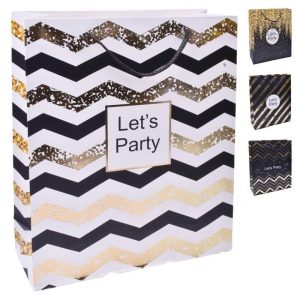 Saco Papel Presente Let´s Party 40x31x12Cm