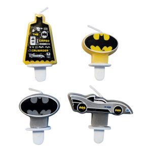 Conj. 4 Velas Batman City