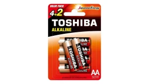 Blister 4+2 Pilhas Alcalinas Toshiba