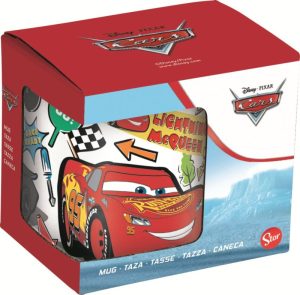 Caneca Porcelana Disney Cars Stickers