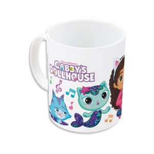 Caneca Porcelana Gabby´s Dollhouse Music 235Ml