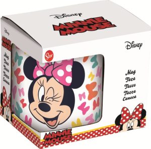 Caneca Porcelana Minnie Bows Disney 235Ml C/ Caixa