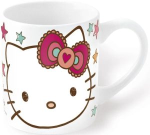 Caneca Porcelana Hello Kitty Stars 325Ml