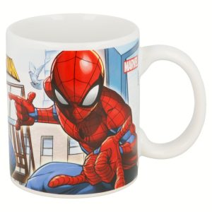 Caneca Porcelana Spiderman Streets 325Ml