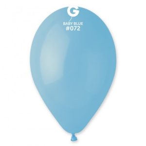 Saco 100 Balões Latéx 12'' (30cm) GEMAR - Baby Blue #072