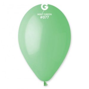 Saco 100 Balões Latéx 12'' (30cm) GEMAR - Mint Green #077
