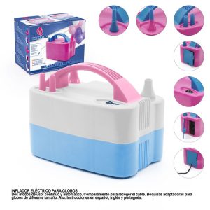 Bomba Elétrica para Balões Azul (dois modos de uso)