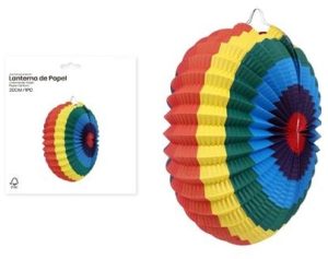 Balão de Papel Multicolor S. João 30Cm