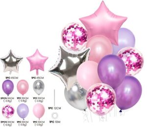Blister 11 Balões Mix Latex-Foil 30-45Cm