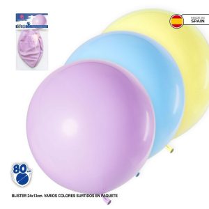 Blister 1 Balão Látex Gigante Pastel 80Cm (Cores Sortidas)