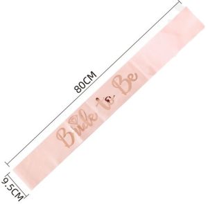 Faixa Rose Gold Bride to Be 80(160)x9.5Cm