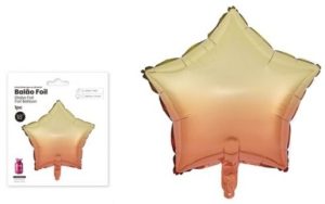 Balão Foil Estrela Gradiente Amarelo-Laranja 45Cm