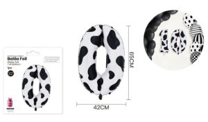 Balão Foil Números Vaquinha 65Cm