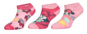 Conj. 3 Pares Meias Pink Minnie Disney
