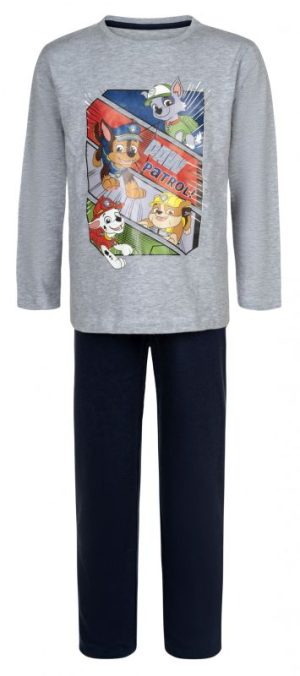Pijama de Menino Manga Comprida Patrulha Pata Boys Cinza