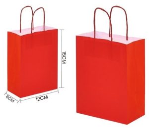 Saco Papel Presente Vermelho 120gr