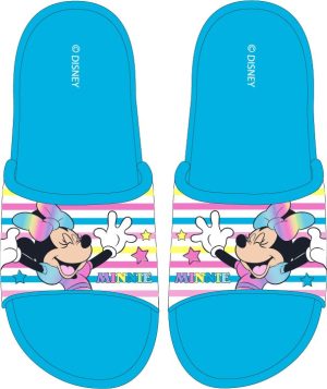 Chinelos de Piscina Azuis EVA Minnie Rainbow Smile - 33-34